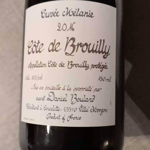 Cuvée Mélanie - Daniel Boulard - daniel-boulard