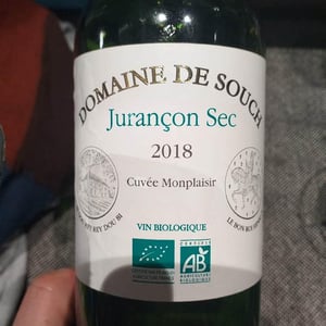 Cuvée MONPLAISIR - Domaine de Souch - yvonne-jean-rene-hegoburu -2018