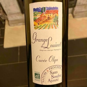 Cuvée Olga - Grange de Louiset - Régine & Serge Pellegrini -2019