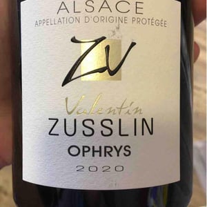 Pinot Noir Ophrys - Domaine Valentin Zusslin - Jean-Paul & Marie Zusslin 