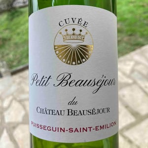 Cuvée Petit Beauséjour - Château Beauséjour - Gérard Dupuy -2018