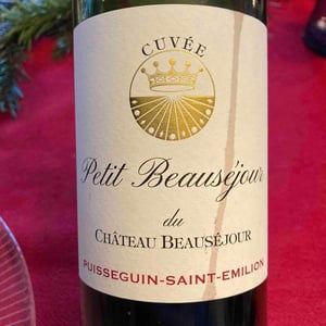 Cuvée Petit Beauséjour - Château Beauséjour - Gérard Dupuy -2018