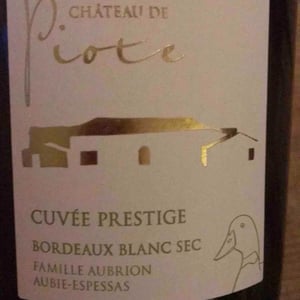Cuvée Prestige Bordeaux Blanc Sec - Château De Piote - virginie-aubrion