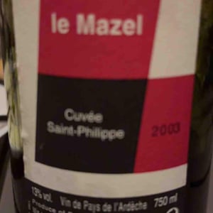 Cuvée Saint-Philippe - Le Mazel - Gérald & Jocelyne Oustric 