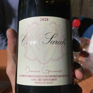 Cuvée Sarah - Domaine Giacometti - sarah-simon-giacometti -2018