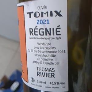 Cuvée Tomix - Thomas Rivier - thomas-rivier -2019