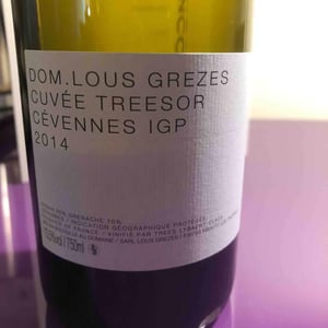 Cuvée Treesor IGP Cévennes - Domaine Lous Grèzes - Luc & Trees Lybaert 