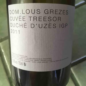 Cuvée Treesor IGP Duché d'Uzès - Domaine Lous Grèzes - luc-trees-lybaert