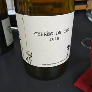 Cyprès de Toi (Blanc - old label) - Fond Cyprès - Rodolphe Gianesini & Laetitia Ourliac 