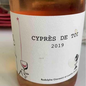 Cyprès de Toi (Rosé) 2025 - Fond Cyprès - Rodolphe Gianesini & Laetitia Ourliac 
