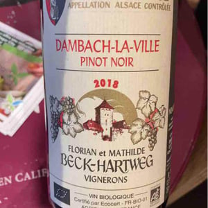Dambach-La-Ville Pinot Noir - Florian & Mathilde Beck-Hartweg - florian-mathilde-beck-hartweg