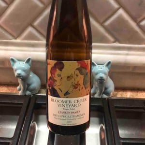 Tanzen Dame - Skin Fermented ("Orange") Gewürztraminer - Bloomer Creek Vineyard - Kim Engle & Debra Bermingham 