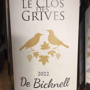 De Bicknell - Clos des grives - Benoît Mulin -2022