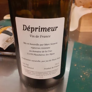 Déprimeur - Domaine de la Cras - Marc Soyard 