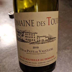 "Domaine des Tours"  - Vin de Pays de Vaucluse - Rouge - Château Rayas - Château des Tours - Château de Fonsalette - Emmanuel Reynaud 