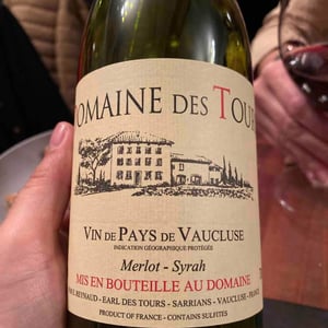 "Domaine des Tours"  - Vin de Pays de Vaucluse - Rouge - Château Rayas - Château des Tours - Château de Fonsalette - Emmanuel Reynaud 