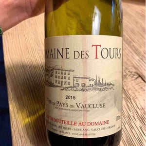 "Domaine des Tours"  - Vin de Pays de Vaucluse - Rouge - Château Rayas - Château des Tours - Château de Fonsalette - emmanuel-reynaud
