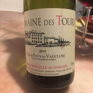 "Domaine des Tours"  - Vin de Pays de Vaucluse - Rouge - Château Rayas - Château des Tours - Château de Fonsalette - emmanuel-reynaud