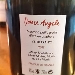 Douce argile - Clos Marfisi - Julie & Mathieu Marfisi -2019