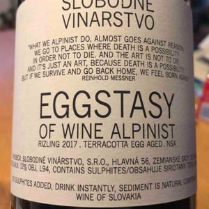 Eggstasy Of Wine Alpinist - Slobodné Vinárstvo - Majer Zemianske Sady - Michal Kuropka, Agnes Lovecká, Katarína Kuropková 