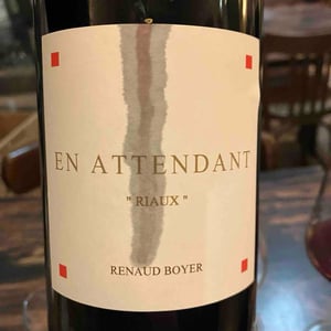 En Attendant « Riaux » - Domaine Renaud Boyer - Renaud Boyer 
