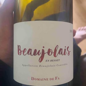 En Besset Beaujolais - Domaine De Fa - antoine-maxime-graillot