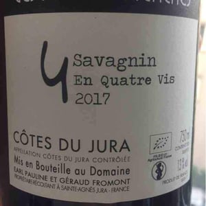 Domaine Des Marnes Blanches - Pauline & Géraud Fromont - En Quatre Vis Savagnin