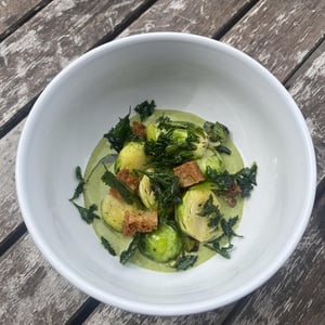Entrée Du Jour Choux De Bruxelles Et Sauce César À L’Ail Des Ours - Chez Marie Jo - 756471