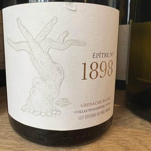Epitre N°1898 Grenache Blanc - Les Editions de Vins Rares - loic-mignotte-renaud-saunier-jean-armand-bloc