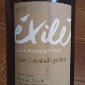 Domaine Jousset - Lise & Bertrand Jousset - Exilé Blanc