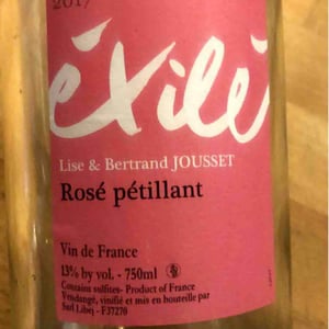 Éxilé Rosé Pétillant - Domaine Jousset - lise-bertrand-jousset
