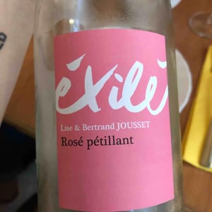 Domaine Jousset - Lise & Bertrand Jousset - Éxilé Rosé Pétillant