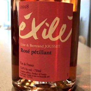 Éxilé Rosé Pétillant - Domaine Jousset - lise-bertrand-jousset