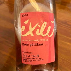 Éxilé Rosé Pétillant - Domaine Jousset - Lise & Bertrand Jousset 