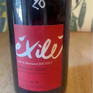 Exilé Rouge - Domaine Jousset - lise-bertrand-jousset