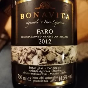Faro (old label) - Azienda Agricola Bonavita - Giovanni Scarfone 