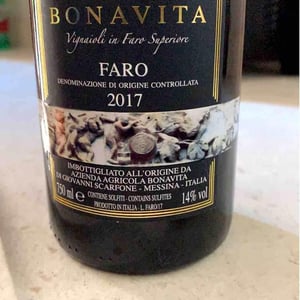 Faro (old label) - Azienda Agricola Bonavita - Giovanni Scarfone 