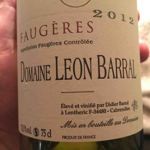 Domaine Léon Barral - Didier Barral - Faugères "Tradition"