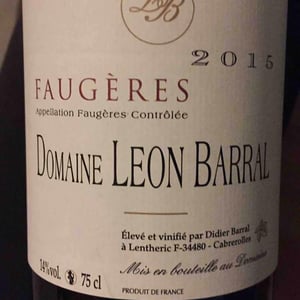 Domaine Léon Barral - Didier Barral - Faugères "Tradition"