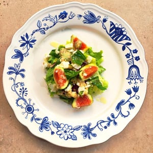 Insalata Fichi, Basilico, Feta Greca, Vinaigrette - Solovino Enoteca Naturale - 666671