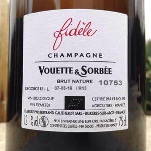 Vouette & Sorbée - Héloïse et Bertrand Gautherot - Fidèle - Brut Nature