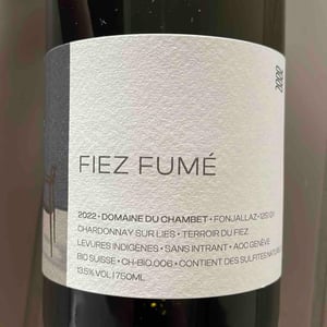 Fiez - Fumé - Domaine du Chambet - Anthony Fonjallaz 