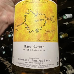 Crémant Brut Nature Flèche Saignante - Domaine Brand & Fils - philippe-brand