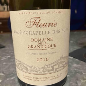 Fleurie "Chapelle Des Bois" - Domaine de la Grand'Cour - Jean-Louis Dutraive 