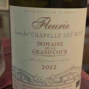 Fleurie "Chapelle Des Bois" - Domaine de la Grand'Cour - Jean-Louis Dutraive 
