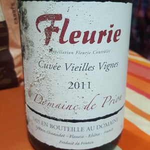 Fleurie Cuvée Vieilles Vignes - Domaine Le Prion - sylvain-chanudet