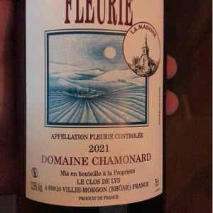 Fleurie La Madone - Domaine Chamonard - jean-claude-jeanne-genevieve-chanudet