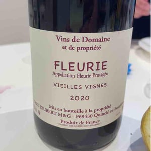 Fleurie Vieilles Vignes - Domaine Marcel Joubert - Carine Joubert 