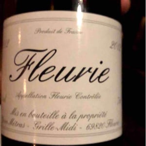 Fleurie 2012 - Domaine Métras - Yvon Métras