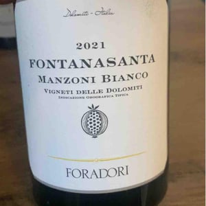 Fontanasanta Manzoni Bianco - Azienda Agricola Foradori - Elisabetta Foradori 
